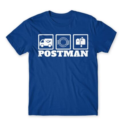 Postman Royal Blue Men's Tee for Postman, Work
