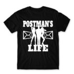 Postman’s Life Black Men's T-shirt for Postman, Work
