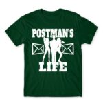 Postman’s Life Bottle Green Men's Tee for Postman, Work