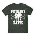 Postman’s Life Dark Grey Men's T-shirt for Postman, Work