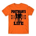 Postman’s Life Orange Men's Tee for Postman, Work