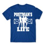 Postman’s Life Royal Blue Men's T-shirt for Postman, Work