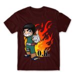 Power of Youth Burgundy Men's Tee for Anime, Naruto