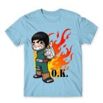Power of Youth Sky Blue Men's T-shirt for Anime, Naruto