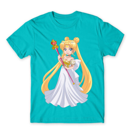 Princess Serenity Atoll Blue Men's T-shirt for Anime, Sailor Moon