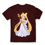 Princess Serenity Burgundy Men's Tee for Anime, Sailor Moon