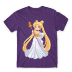 Princess Serenity Dark Purple Men's T-shirt for Anime, Sailor Moon