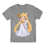 Princess Serenity Grey Melange Men's Tee for Anime, Sailor Moon