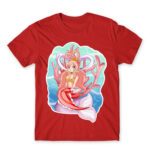 Princess Shirahoshi Red Men's Tee for Anime, One Piece