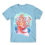 Princess Shirahoshi Sky Blue Men's Tee for Anime, One Piece
