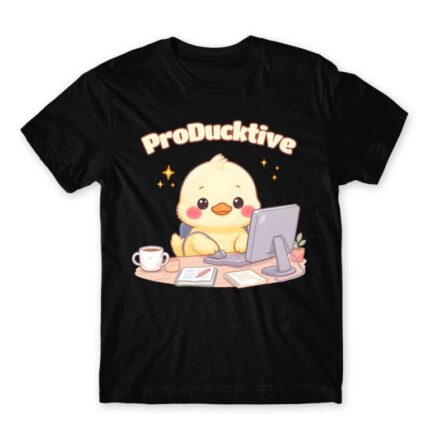 ProDucktive Black Men's T-shirt for Work, Workplace Cliches