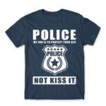Protect your ass Denim Men's T-shirt for Police, Work