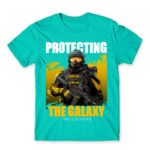 Protecting the galaxy – HELLDIVERS Turquoise Men's T-shirt