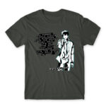 Psycho Pass – Kougami Shinya Dark Grey Men's Tee for Anime, Psycho Pass