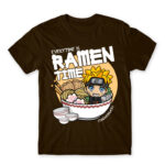 Ramen Time – Naruto Chocolate Men's T-shirt for Anime, Naruto