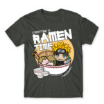 Ramen Time – Naruto Dark Grey Men's Tee for Anime, Naruto