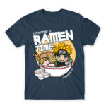Ramen Time – Naruto Denim Men's Tee for Anime, Naruto