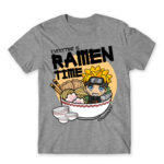 Ramen Time – Naruto Grey Melange Men's Tee for Anime, Naruto