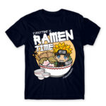 Ramen Time – Naruto Navy Men's T-shirt for Anime, Naruto