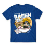 Ramen Time – Naruto Royal Blue Men's T-shirt for Anime, Naruto