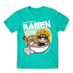 Ramen Time – Naruto Turquoise Men's Tee for Anime, Naruto