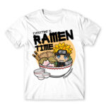 Ramen Time – Naruto White Men's T-shirt for Anime, Naruto
