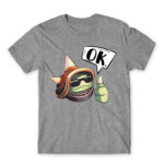 Rammus O.K. Grey Melange Men's T-shirt for Gaming, League Of Legends