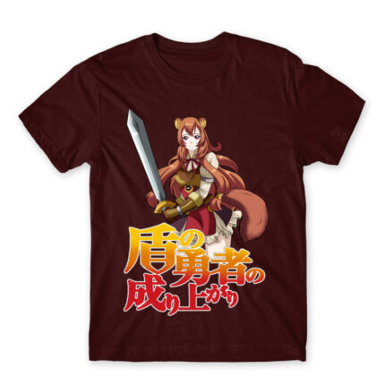 Raphtalia Burgundy Men's T-shirt for Anime, Tate No Yuusha No Nariagari