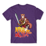 Raphtalia Dark Purple Men's T-shirt for Anime, Tate No Yuusha No Nariagari