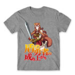 Raphtalia Grey Melange Men's Tee for Anime, Tate No Yuusha No Nariagari