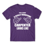 Really handsome carpenter Dark Purple Men's Tee for Carpenter, Work