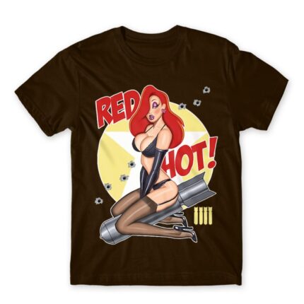 Red Hot Pin-up Chocolate Men's Tee for Soldier, Work