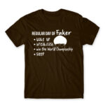 Regular day of Faker Chocolate Men's T-shirt for Gaming, League Of Legends