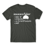 Regular day of Faker Dark Grey Men's Tee for Gaming, League Of Legends