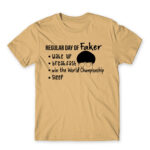 Regular day of Faker Sand Men's T-shirt for Gaming, League Of Legends