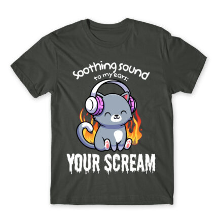 Relaxing noises Dark Grey Men's T-shirt for Cute Badass, Funny