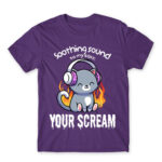 Relaxing noises Dark Purple Men's Tee for Cute Badass, Funny