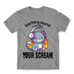 Relaxing noises Grey Melange Men's T-shirt for Cute Badass, Funny