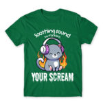 Relaxing noises Kelly Green Men's Tee for Cute Badass, Funny