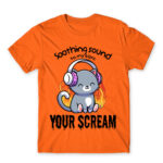 Relaxing noises Orange Men's Tee for Cute Badass, Funny