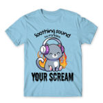 Relaxing noises Sky Blue Men's T-shirt for Cute Badass, Funny