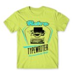 Retro typewriter Apple Green Men's T-shirt for Work, Writer
