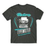 Retro typewriter Dark Grey Men's Tee for Work, Writer