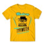 Retro typewriter Gold Men's T-shirt for Work, Writer