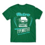 Retro typewriter Kelly Green Men's Tee for Work, Writer
