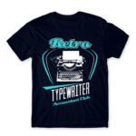 Retro typewriter Navy Men's Tee for Work, Writer