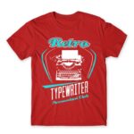 Retro typewriter Red Men's T-shirt for Work, Writer