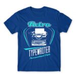 Retro typewriter Royal Blue Men's Tee for Work, Writer