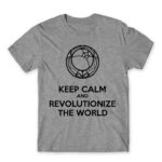 Revolutionize the world Grey Melange Men's T-shirt for Anime, Revolutionary Girl Utena