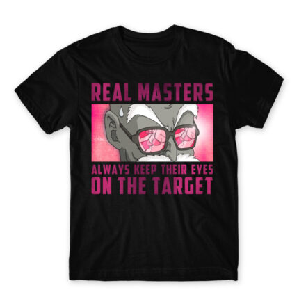 Roshi master target Black Men's T-shirt for Anime, Dragon Ball